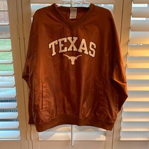 University of Texas windbreaker pullover with pockets. XL